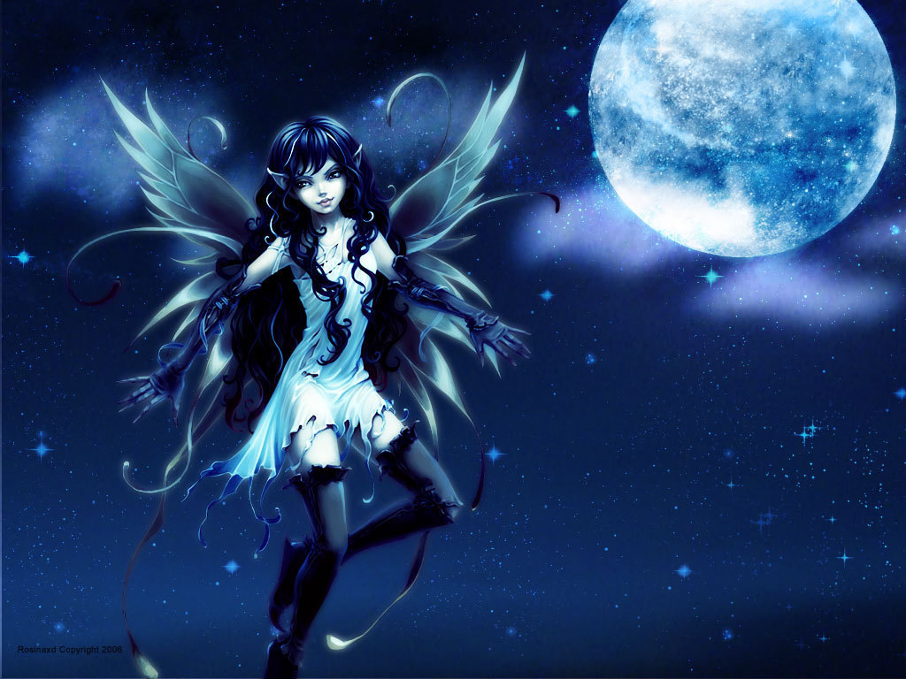 Water Fairy with Moon